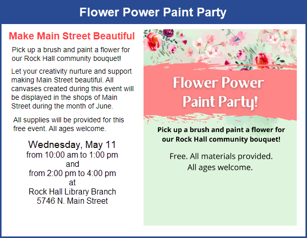 rock hall Flower Power Paint Party